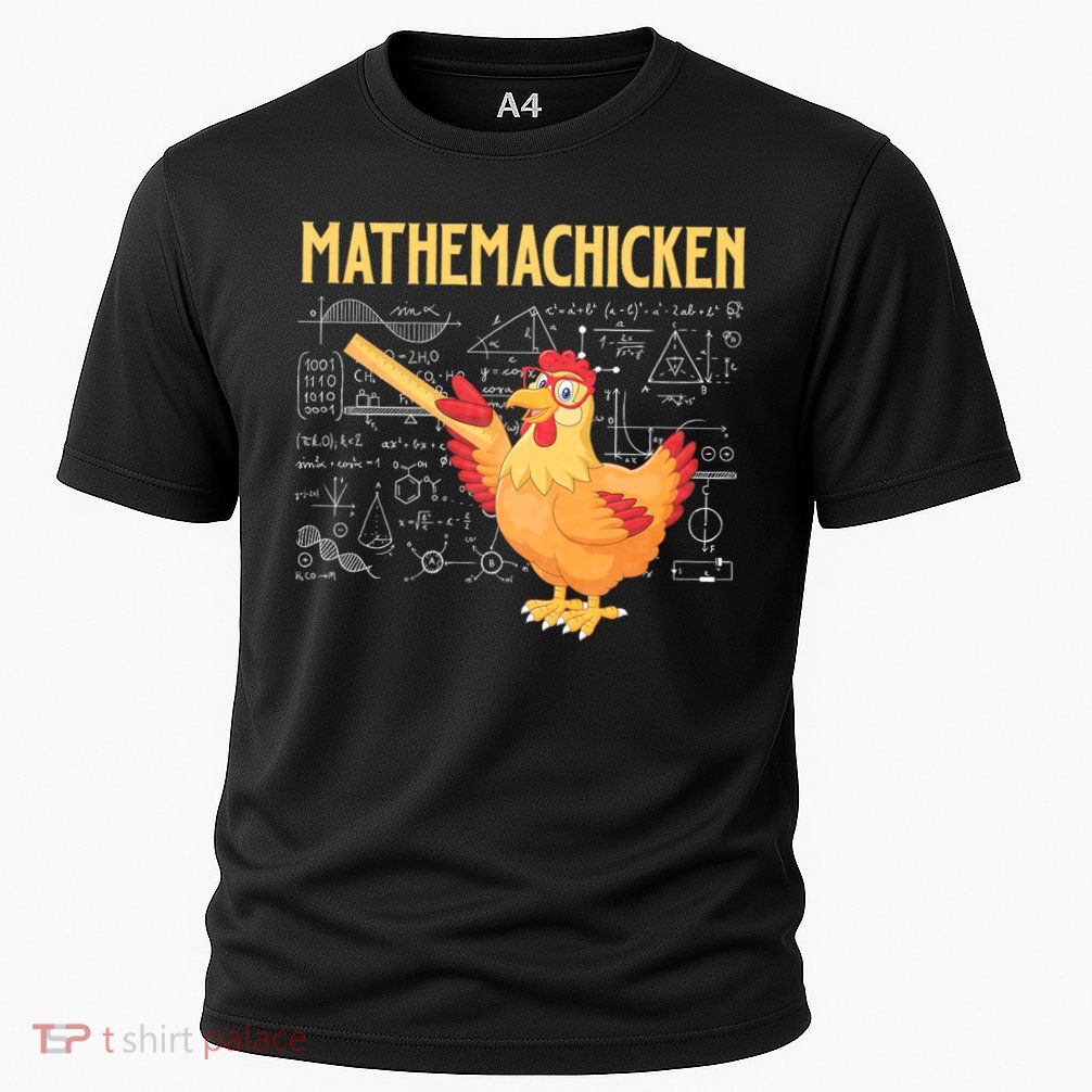 Mathemachicken Chicken Math Lover Animal Poultry Owner Cooling Performance Crew T-Shirt