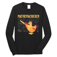 Mathemachicken Chicken Math Lover Animal Poultry Owner Long Sleeve Shirt