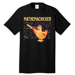 Mathemachicken Chicken Math Lover Animal Poultry Owner Tall T-Shirt