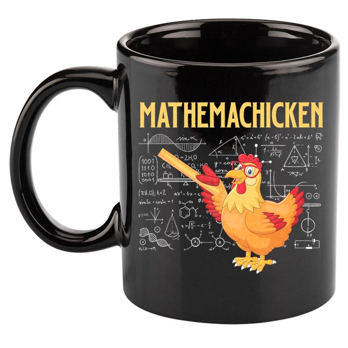 Mathemachicken Chicken Math Lover Animal Poultry Owner 11oz C Handle Ceramic Mug