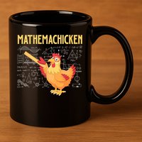 Mathemachicken Chicken Math Lover Animal Poultry Owner 11oz C Handle Ceramic Mug