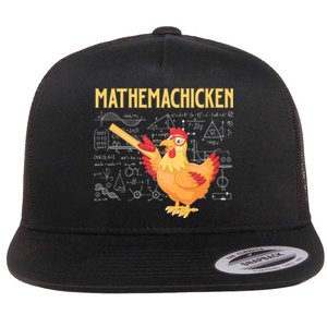 Mathemachicken Chicken Math Lover Animal Poultry Owner Flat Bill Trucker Hat