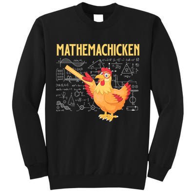 Mathemachicken Chicken Math Lover Animal Poultry Owner Tall Sweatshirt