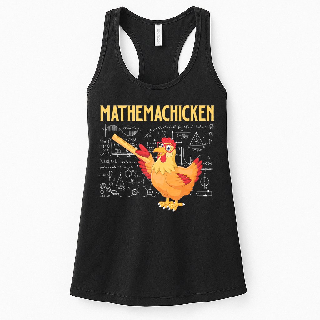 Mathemachicken Chicken Math Lover Animal Poultry Owner Womens Tank Top