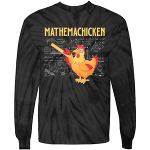 Mathemachicken Chicken Math Lover Animal Poultry Owner Tie-Dye Long Sleeve Shirt