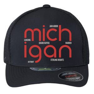 Michigan Cities Flexfit Unipanel Trucker Cap