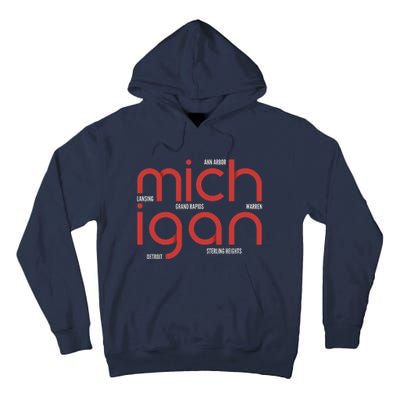 Michigan Cities Tall Hoodie