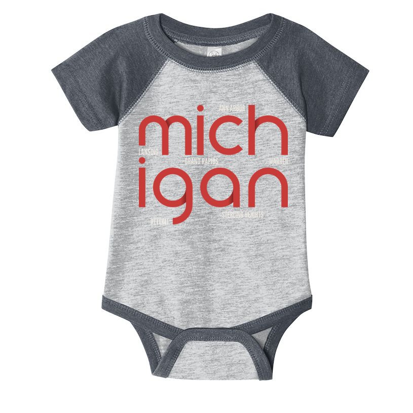 Michigan Cities Infant Baby Jersey Bodysuit
