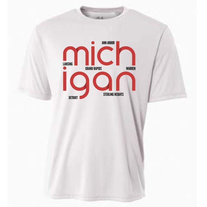 Michigan Cities Cooling Performance Crew T-Shirt