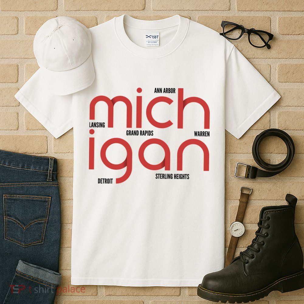 Michigan Cities Tall T-Shirt
