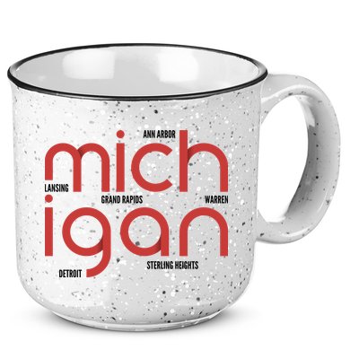Michigan Cities 15oz Campfire Ceramic Mug