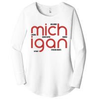 Michigan Cities Women's Perfect Tri Tunic Long Sleeve Shirt