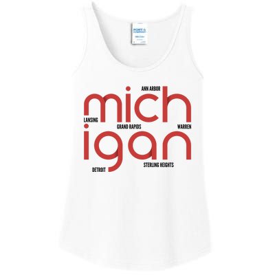 Michigan Cities Ladies Essential Tank