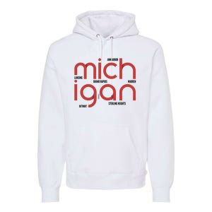 Michigan Cities Premium Hoodie