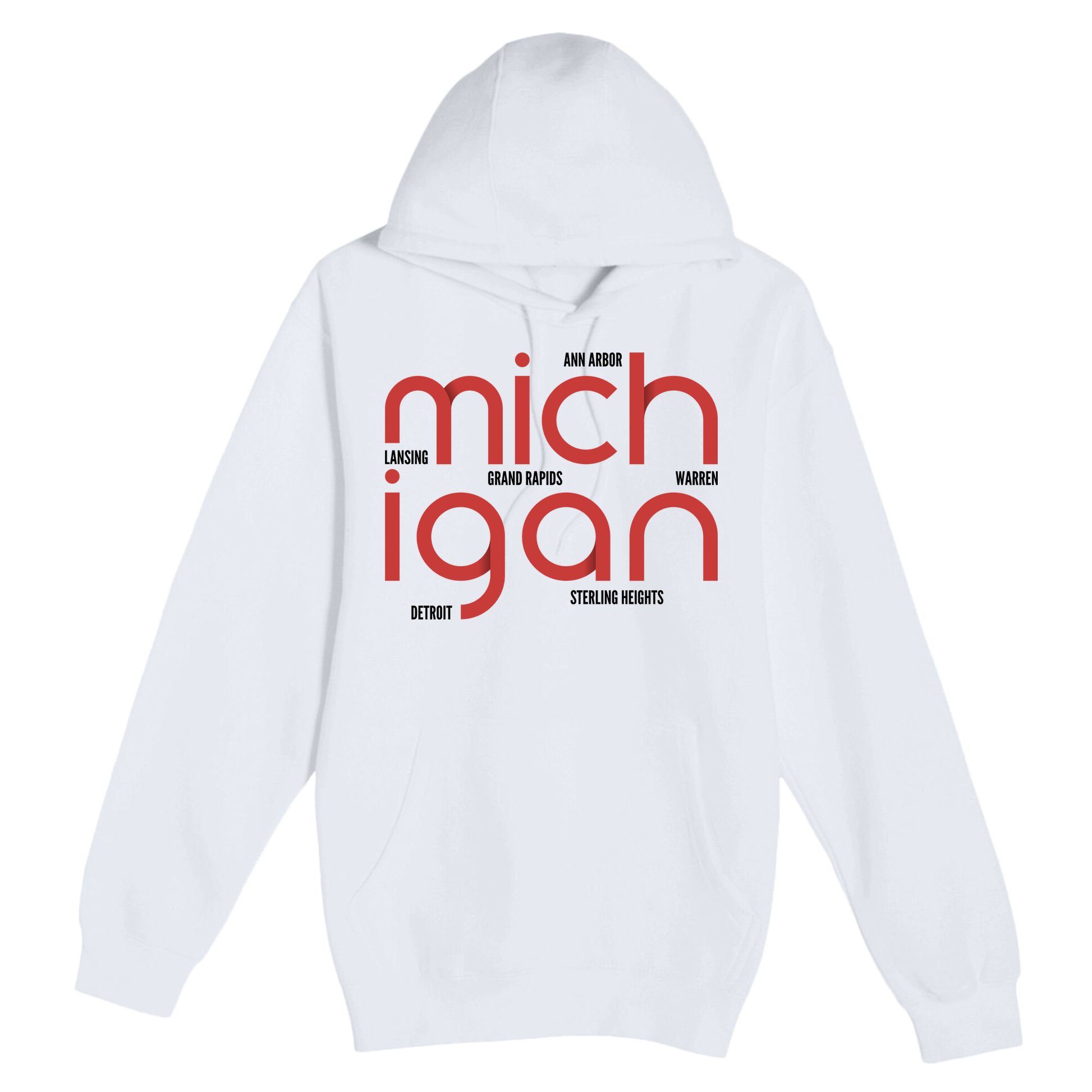 Michigan Cities Premium Pullover Hoodie