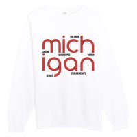 Michigan Cities Premium Crewneck Sweatshirt