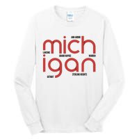 Michigan Cities Tall Long Sleeve T-Shirt