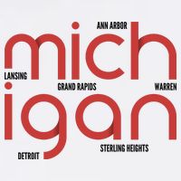 Michigan Cities Poster