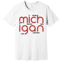 Michigan Cities Premium T-Shirt