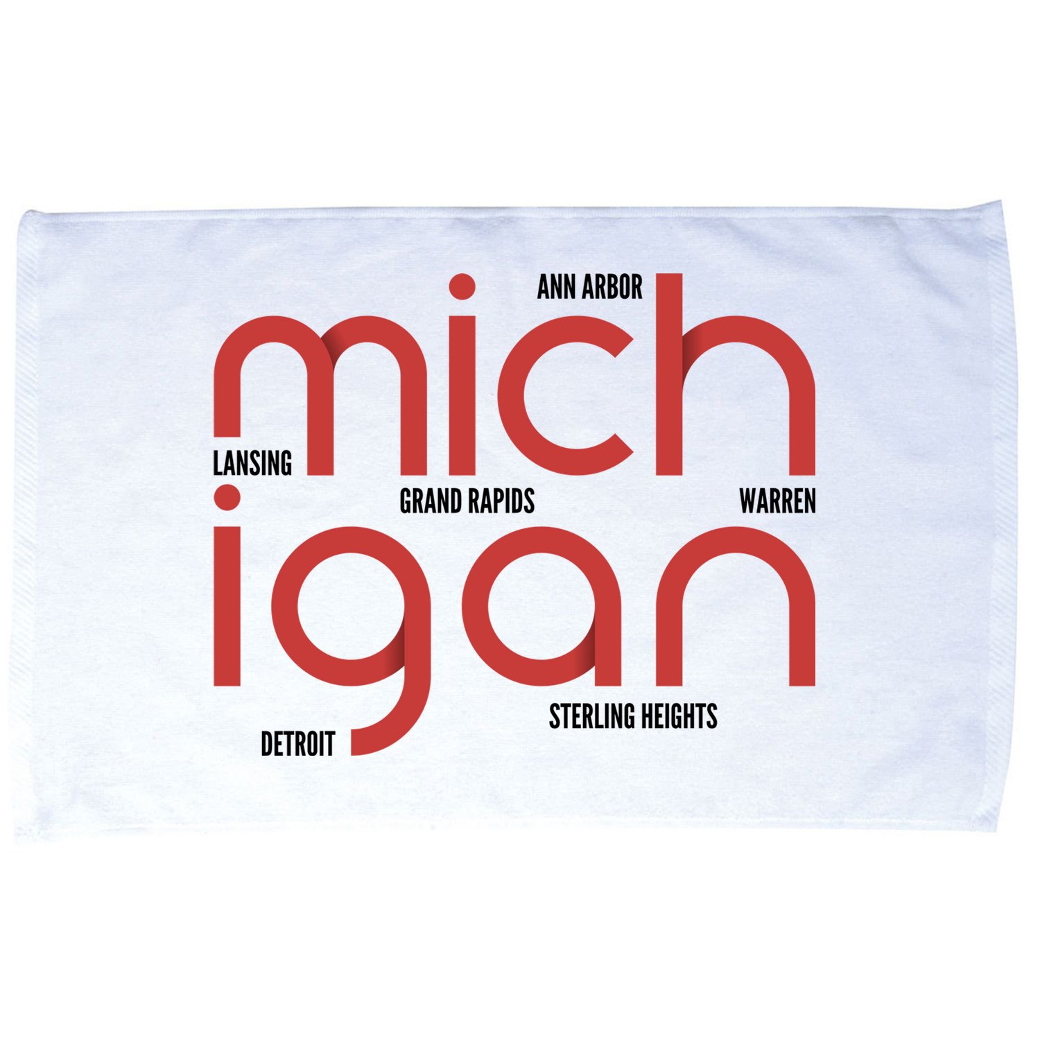 Michigan Cities Microfiber Hand Towel