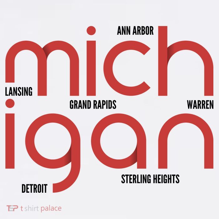 Michigan Cities Womens T-Shirt
