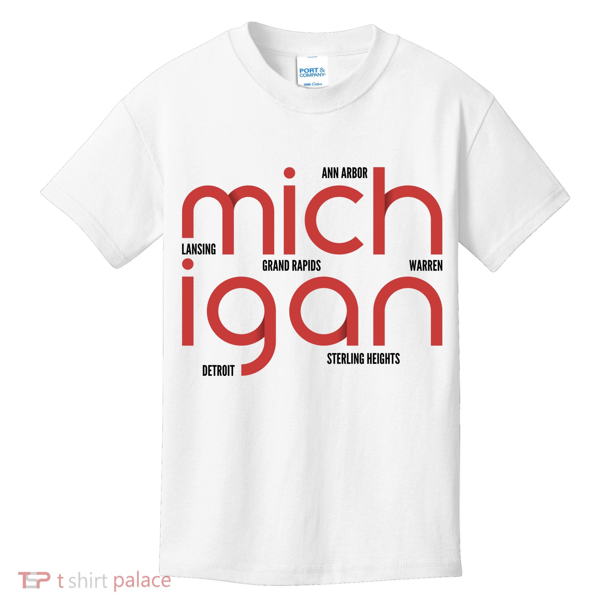 Michigan Cities Kids T-Shirt