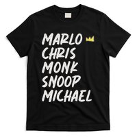 Marlo Chris Monk Snoop Michael T-Shirt