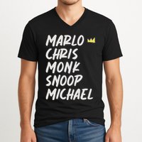 Marlo Chris Monk Snoop Michael V-Neck T-Shirt