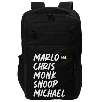 Marlo Chris Monk Snoop Michael Impact Tech Backpack