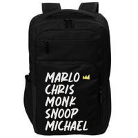 Marlo Chris Monk Snoop Michael Impact Tech Backpack