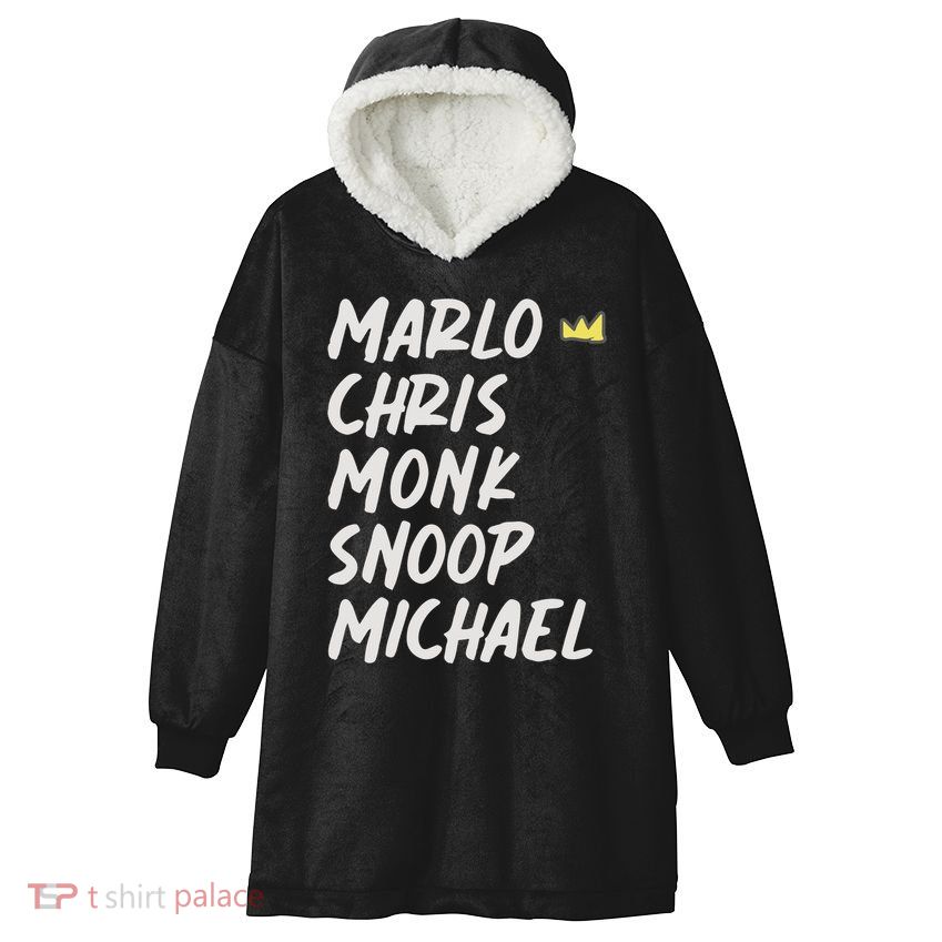 Marlo Chris Monk Snoop Michael Hooded Wearable Blanket