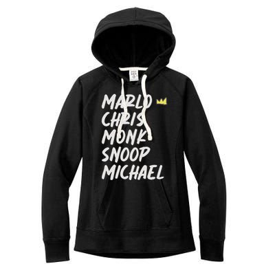 Marlo Chris Monk Snoop Michael Women's Fleece Hoodie