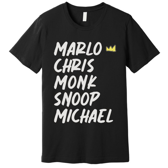 Marlo Chris Monk Snoop Michael Premium T-Shirt