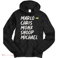 Marlo Chris Monk Snoop Michael Tie Dye Hoodie