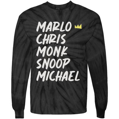 Marlo Chris Monk Snoop Michael Tie-Dye Long Sleeve Shirt