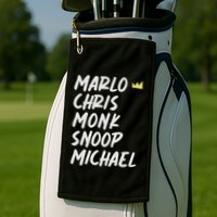 Marlo Chris Monk Snoop Michael Golf Towel