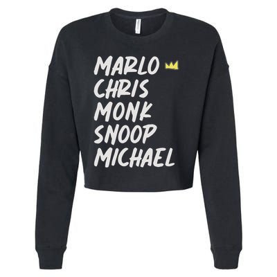 Marlo Chris Monk Snoop Michael Cropped Pullover Crew