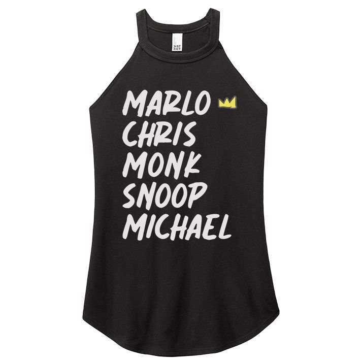 Marlo Chris Monk Snoop Michael Women's Perfect Tri Rocker Tank
