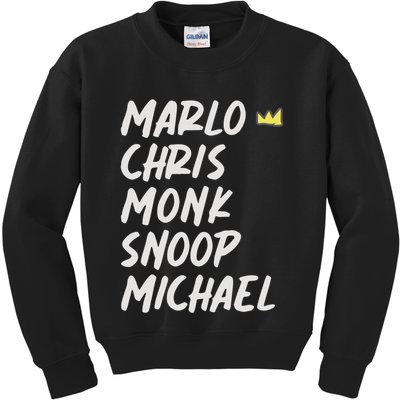 Marlo Chris Monk Snoop Michael Kids Sweatshirt