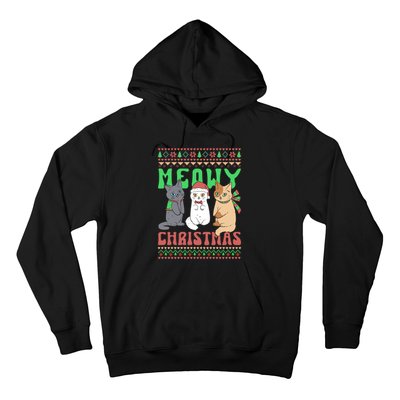 Merry Christmas Meowy Catmas Cat Xmas Family Hoodie