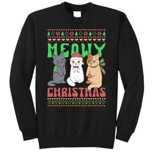 Merry Christmas Meowy Catmas Cat Xmas Family Sweatshirt