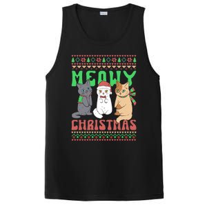 Merry Christmas Meowy Catmas Cat Xmas Family PosiCharge Competitor Tank