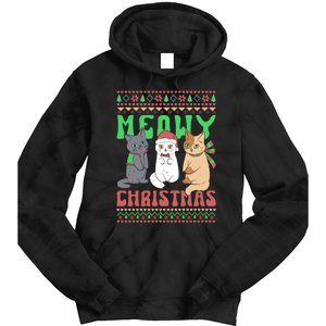 Merry Christmas Meowy Catmas Cat Xmas Family Tie Dye Hoodie