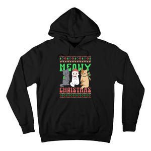 Merry Christmas Meowy Catmas Cat Xmas Family Tall Hoodie