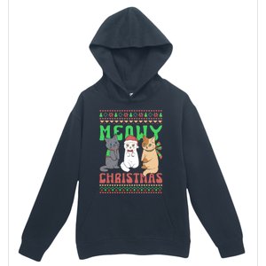 Merry Christmas Meowy Catmas Cat Xmas Family Urban Pullover Hoodie