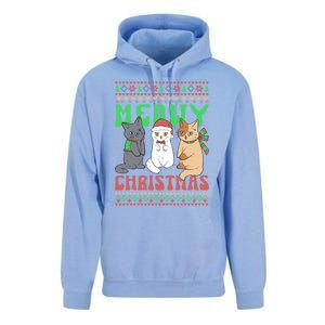 Merry Christmas Meowy Catmas Cat Xmas Family Unisex Surf Hoodie