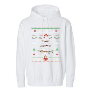 Merry Christmath Math Christmas Tree Ugly Sweater Teacher Gift Garment-Dyed Fleece Hoodie