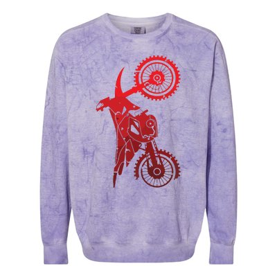 Motocross Clothing Motocross Dirt Bike Colorblast Crewneck Sweatshirt