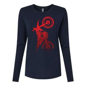 Motocross Clothing Motocross Dirt Bike Womens Cotton Relaxed Long Sleeve T-Shirt