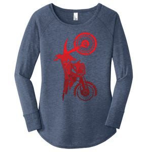 Motocross Clothing Motocross Dirt Bike Women's Perfect Tri Tunic Long Sleeve Shirt